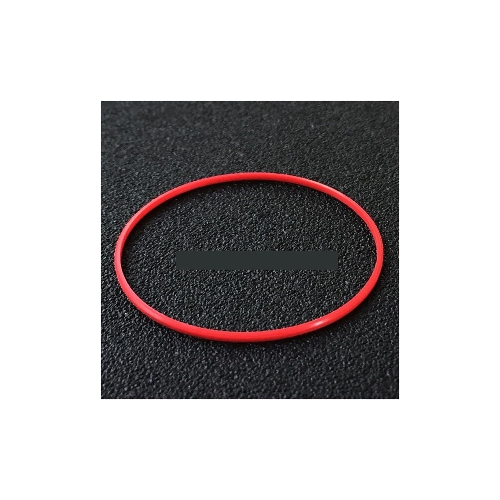JUMELA Gasket O-Ring Red Diameter 26-35.5mm Thick 0.6mm High 0.9mm Watch Back Cover Plastic Watch Parts 1pc (Size : 26.5x0.9x0.6mm)