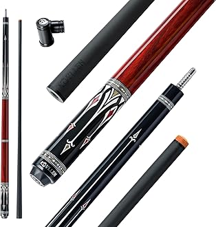 Carbon Fiber Pool Cue | Smooth Low Deflection Shaft for Consistent Play | Taper Options Available