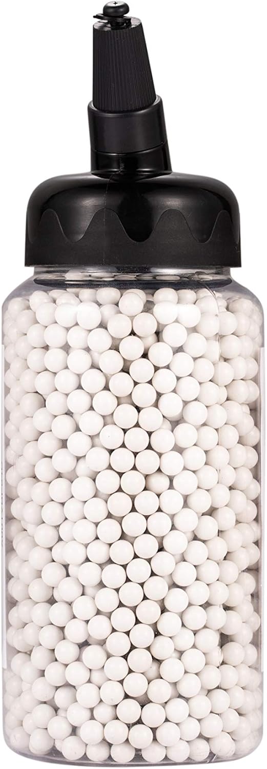 Airsoft BBS 0.20g 6mm Biodegradable BBS 2000+1000 Rounds with an resealable Plastic Bottle& an Easy-Pour spout,White AEG BBS : Sports & Outdoors