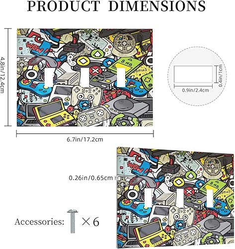 Miniatura 13 de Vista de ventana, isla tropical, playa, palmeras, cielo soleado, cubierta de interruptor de luz de palanca individual, placa decorativa de pared