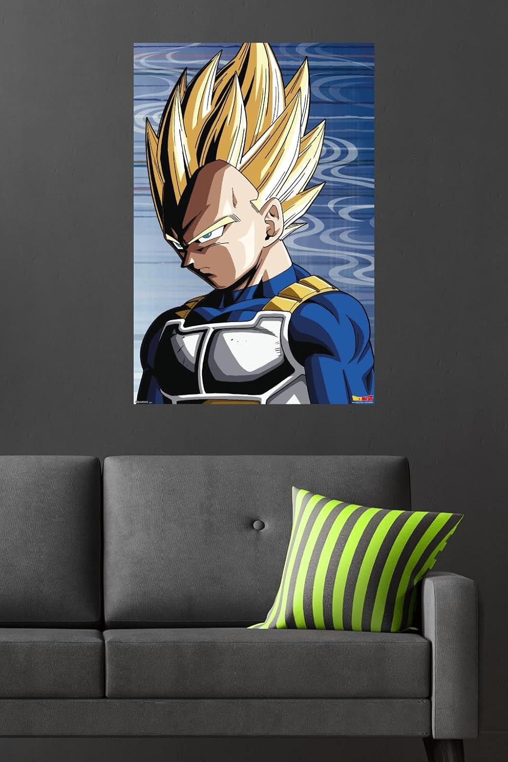 Dragon Ball Z: Cell Saga - Vegeta Super Saiyan Wall Poster, 34L" x 22.4W", Premium Unframed Version - Image 4