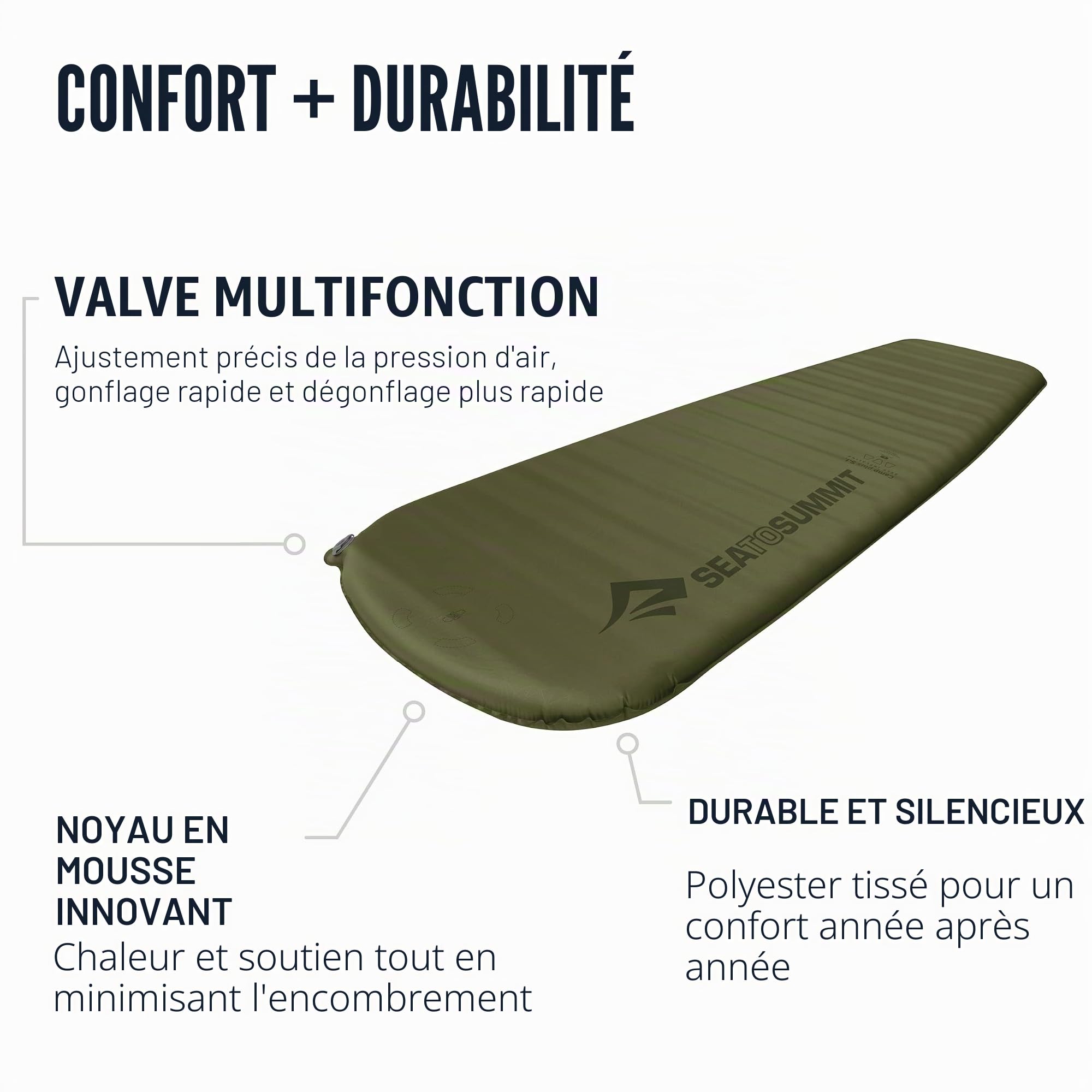 Camp Plus Self Inflating Regular - C: verde oscuro