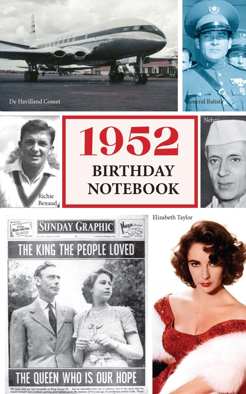 1952 Birthday Notebook: a great alternative to a birthday card