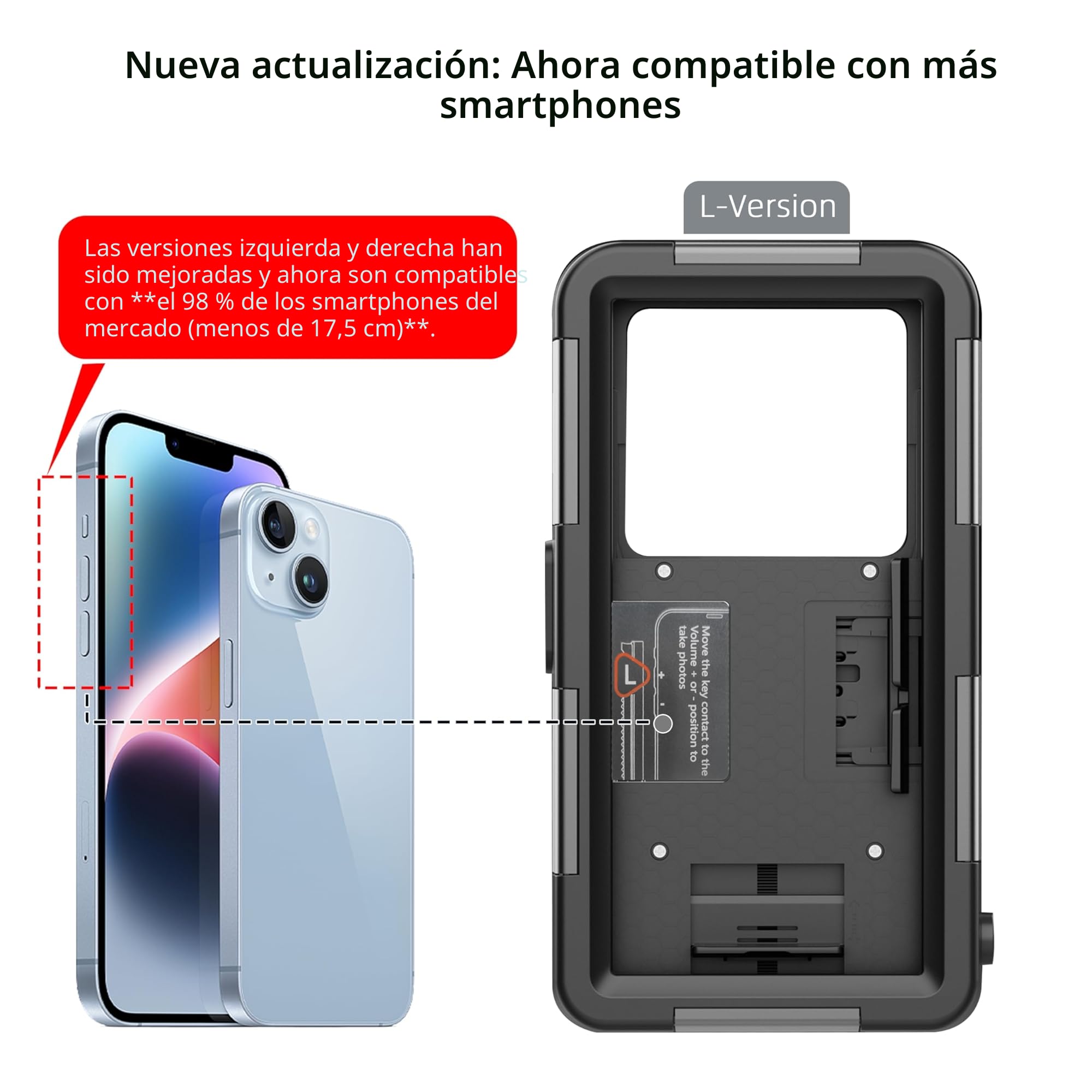 Carcasa Sumergible para iPhone 17/16/15/14/13/12/11 Pro MAX/XR/XS/X y más, protección Profesional [15 m/50 pies], Funda Impermeable para esnórquel, Surf, Fotos y vídeos (Negro)