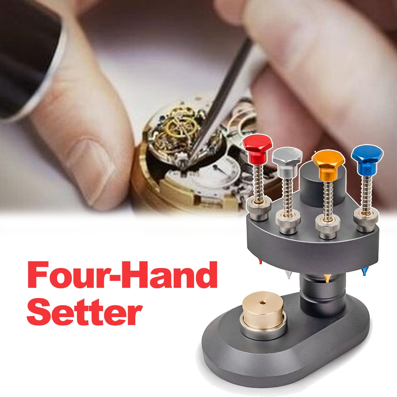 Prensa Industrial Para Máquinas, Herramienta Profesional Para Prensar Relojes Con Base Metálica Y Columna De Acero, Con Cabezal Y Soporte De Latón, Kit De Reparación De Precisión Para Relojeros