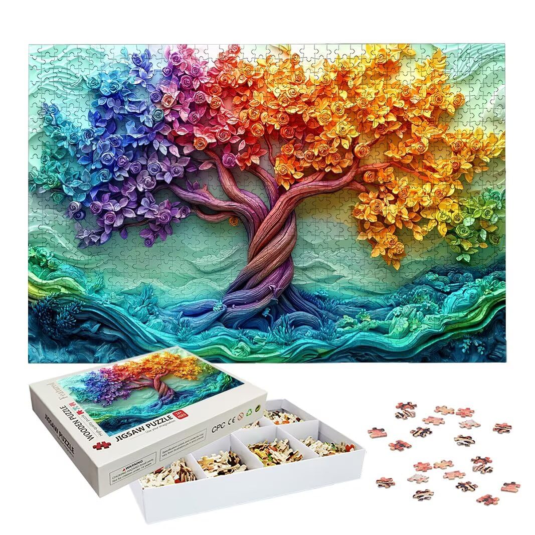 Puzzle dla dorosłych 1000 sztuk, puzzle drzewo życia dla dorosłych -2562