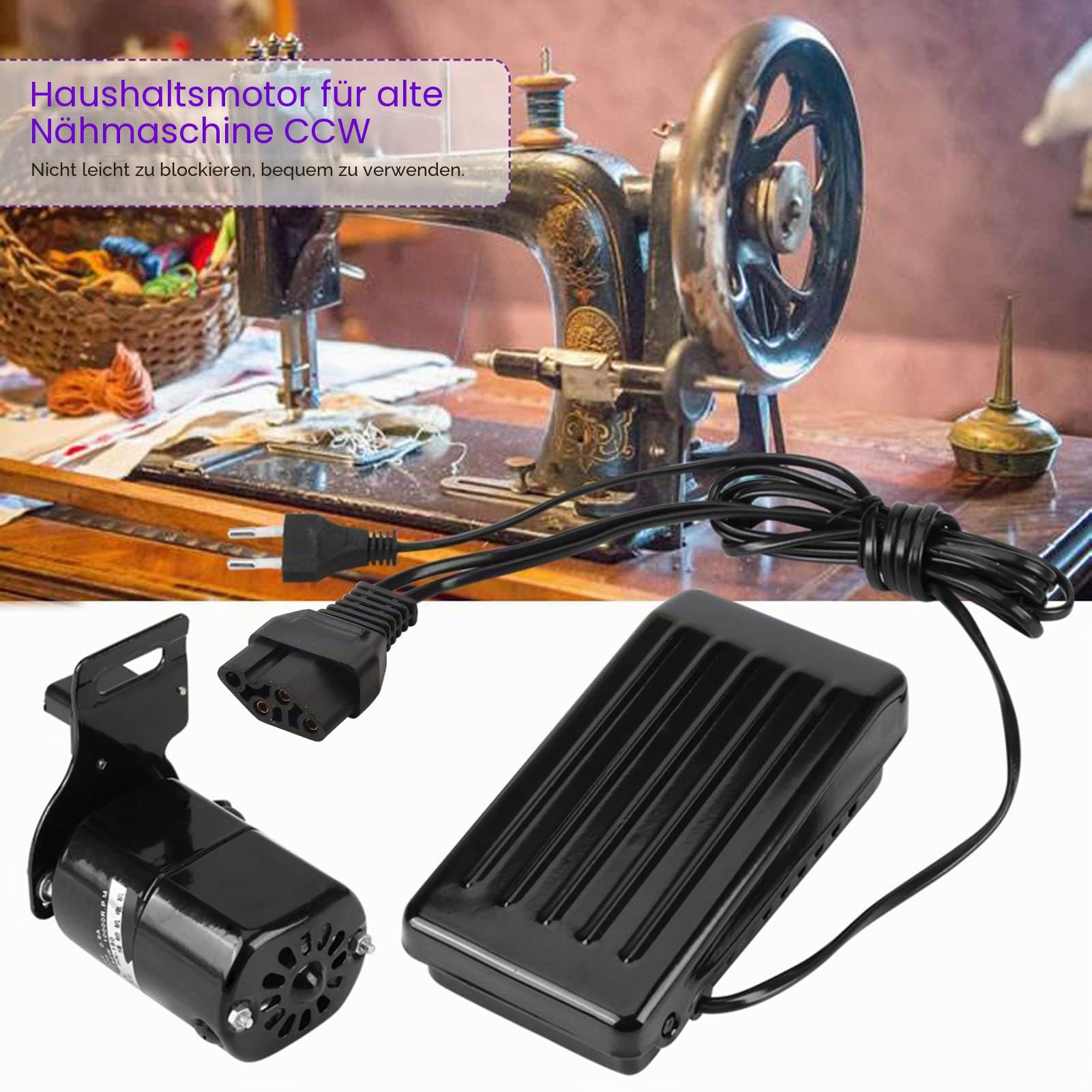 Nähmaschinen Fußschalter Inländischen Haushalt Motor Für Alte Nähmaschine CCW Kohlebürstengürtel Set