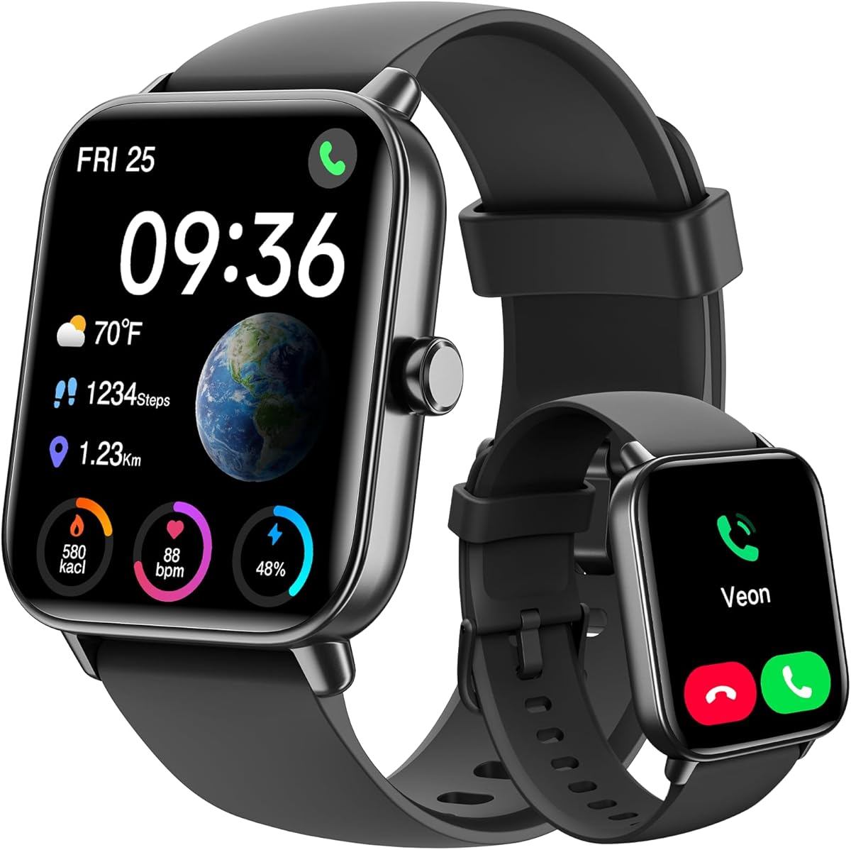 ENOMIR [2025 New] Smart Watch for Men - Alexa Built-in Fitness Tracker with Call Function&1.8" HD Touchscreen, IP68 Waterproof Heart Rate/Sleep/SpO2 Monitor, 100+ Sport Modes, iOS Android Compatible : Electronics