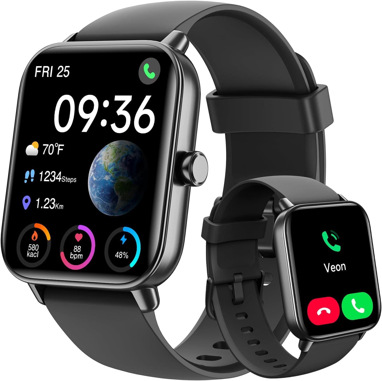 ENOMIR [2025 New] Smart Watch for Men - Alexa Built-in Fitness Tracker with Call Function&1.8" HD Touchscreen, IP68 Waterproof Heart Rate/Sleep/SpO2 Monitor, 100+ Sport Modes, iOS Android Compatible