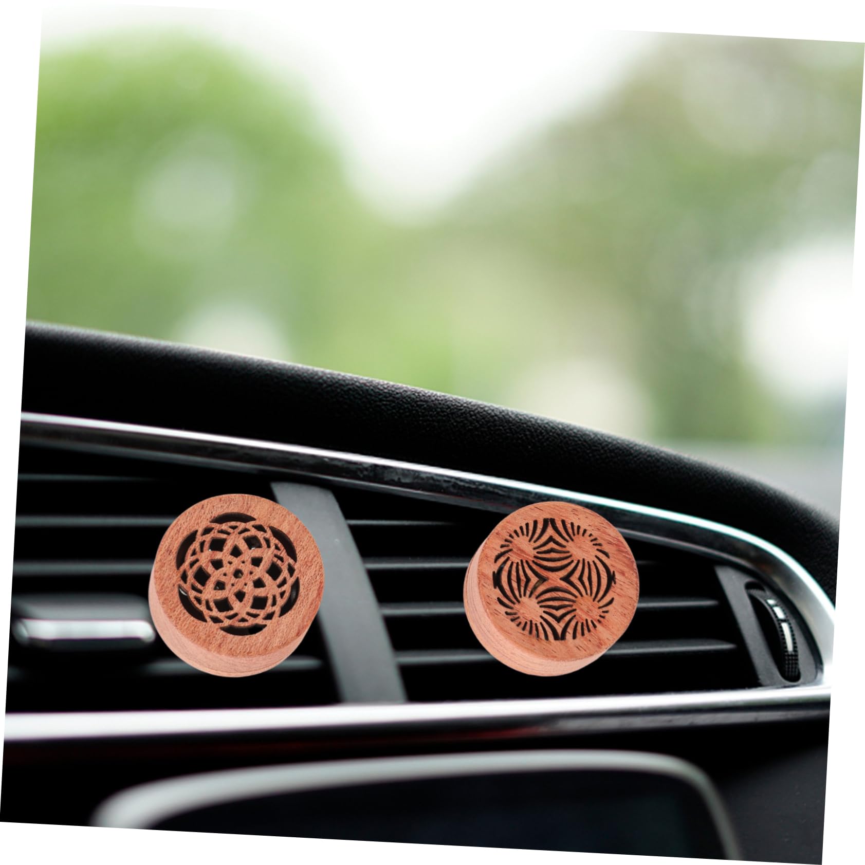 iplusmile 8 Stk Luftauslass-Diffusor-Clip Autos eine Armatur Autoerfrischer-Clips Zubehör für Autoentlüftungen auto lüftungsclips dekoration automatische Entlüftungsclips Holz