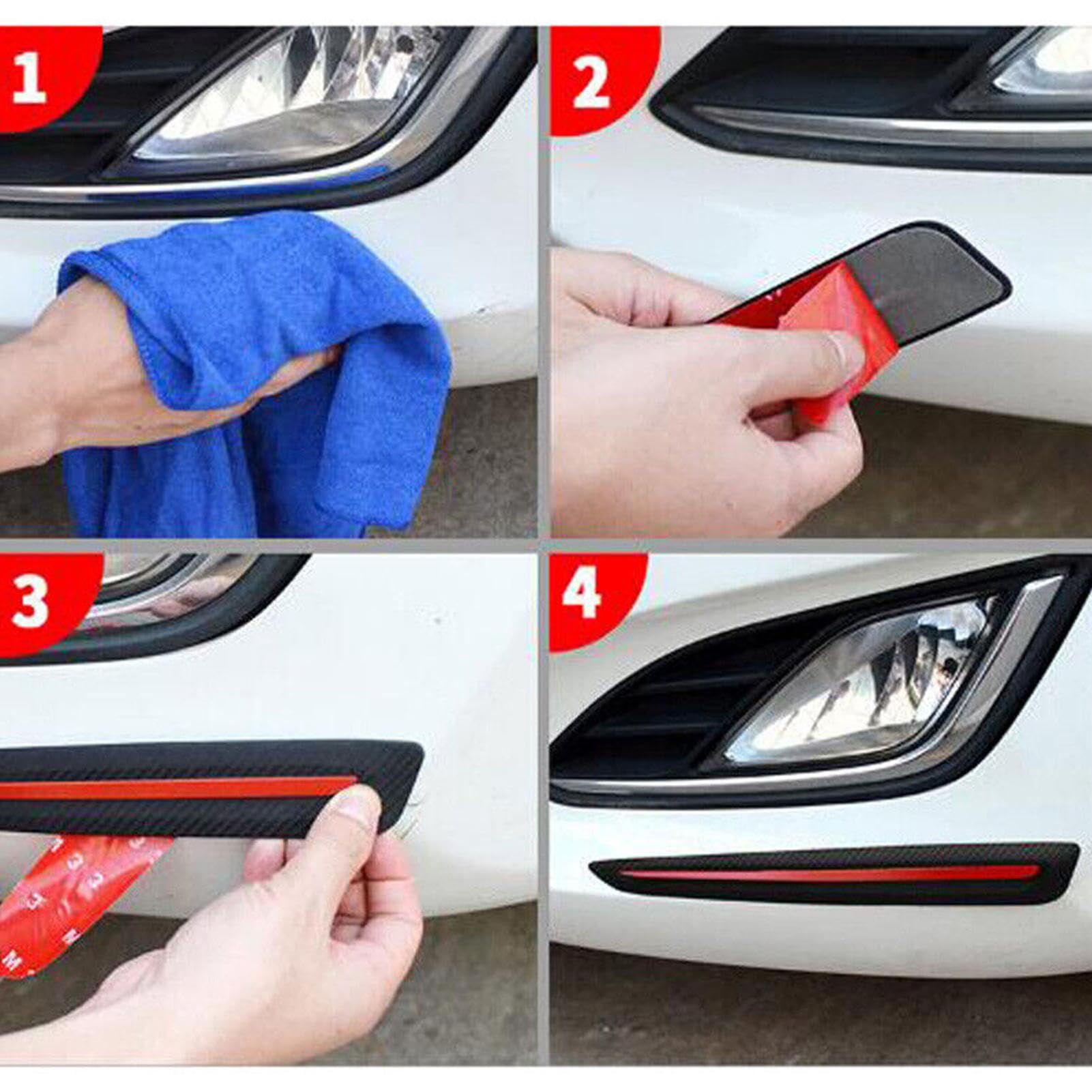 Protezione paraurti posteriore auto, protezione per SUV, protezione per paraurti auto, in gomma, universale, antigraffio, 90 cm