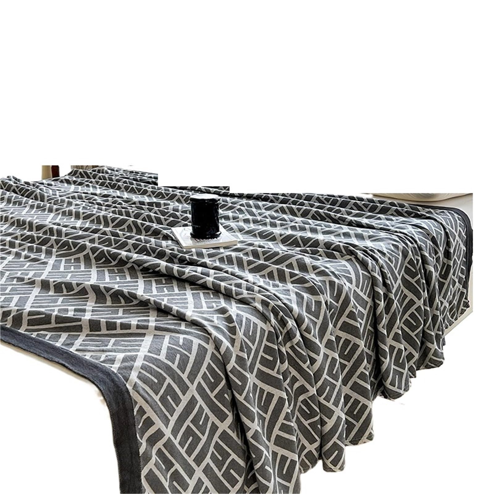 GSJNHY Cooling Blankets Fiber Blanket Cooling Air Condition Quilt Breathable Summer Comforter Soft Skin-friendly Adult Bedding for summer(Grey,150x200cm)