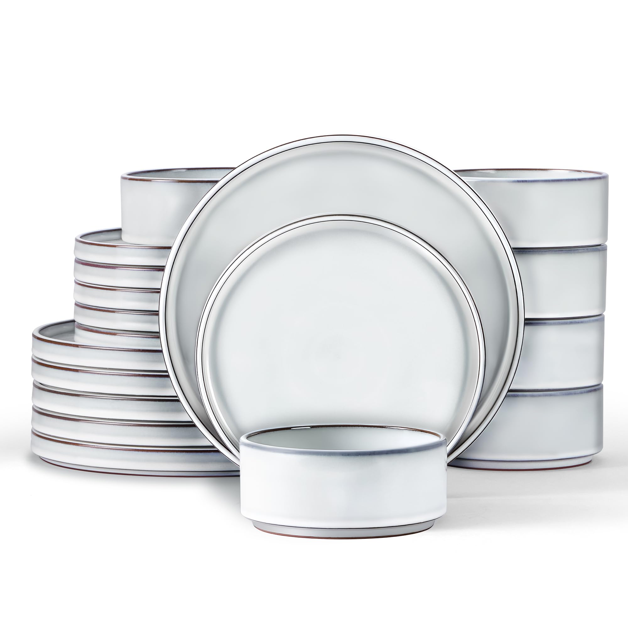 LIANYU 18-Piece Stoneware Set