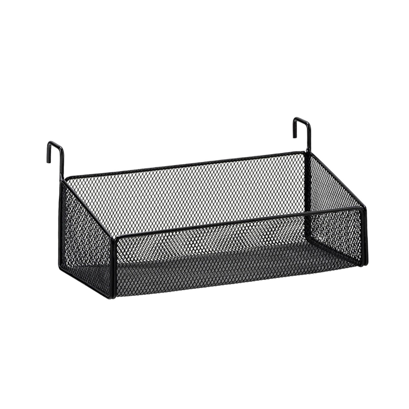 TWISAXC Bedside Shelf Hanging Storage Basket Enhances Organizational Solutions In Bunk Beds Or Office Cubical Situations Bedside Shelf Hanging Storage Basket For Bunk Bed , black , S
