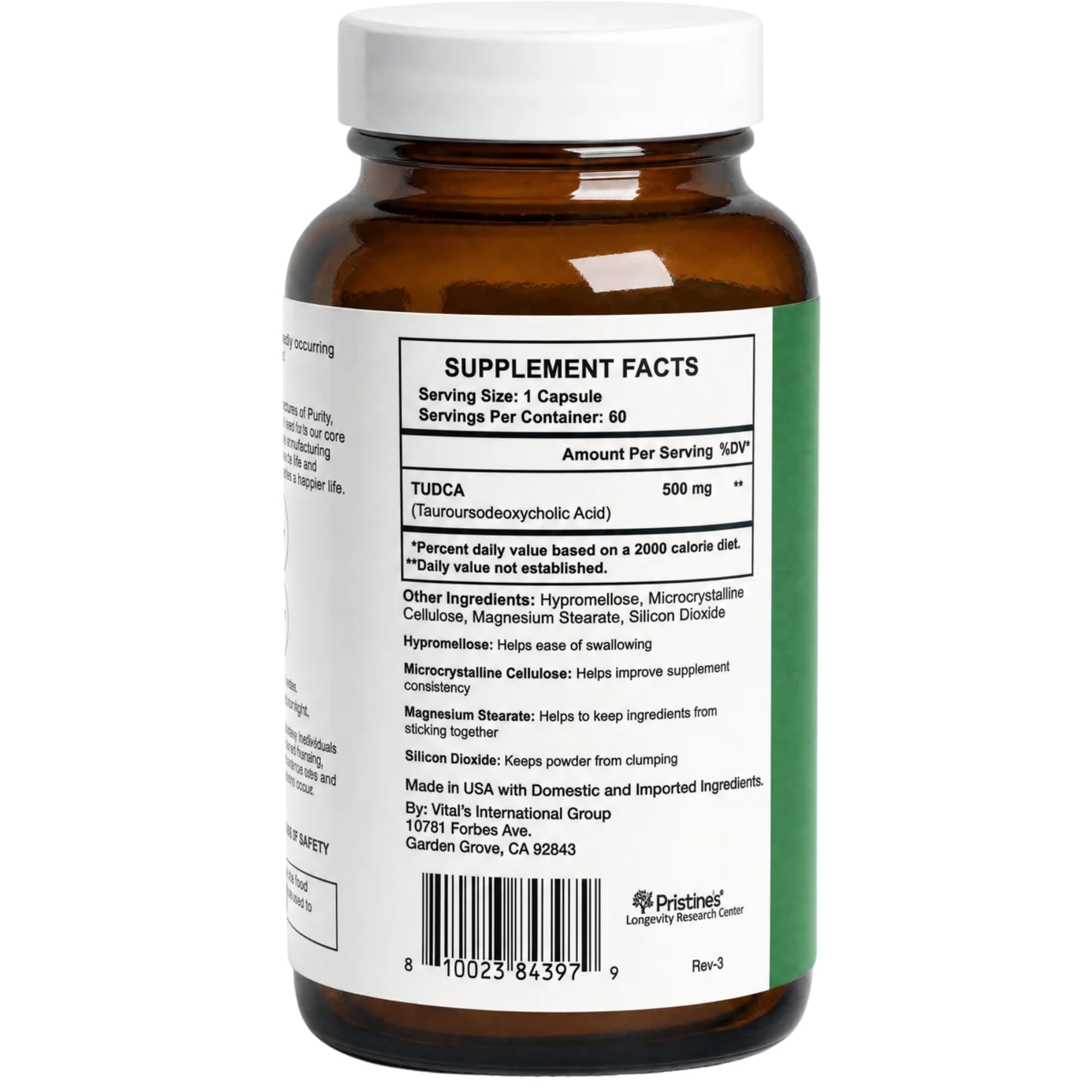 PRISTINE'S TUDCA Supplement 500mg Liver & Bile Flow Support Capsules 60 Ct — Amazon image 7