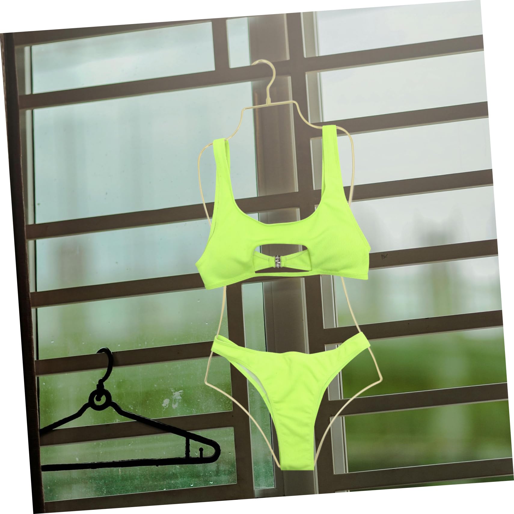 Porta Grucce Salvaspazio per Costumi da Bagno e Bikini, Grucce Pieghevoli in Lega di Alluminio, 2 Pezzi, Riutilizzabili, per Esporre e Asciugare