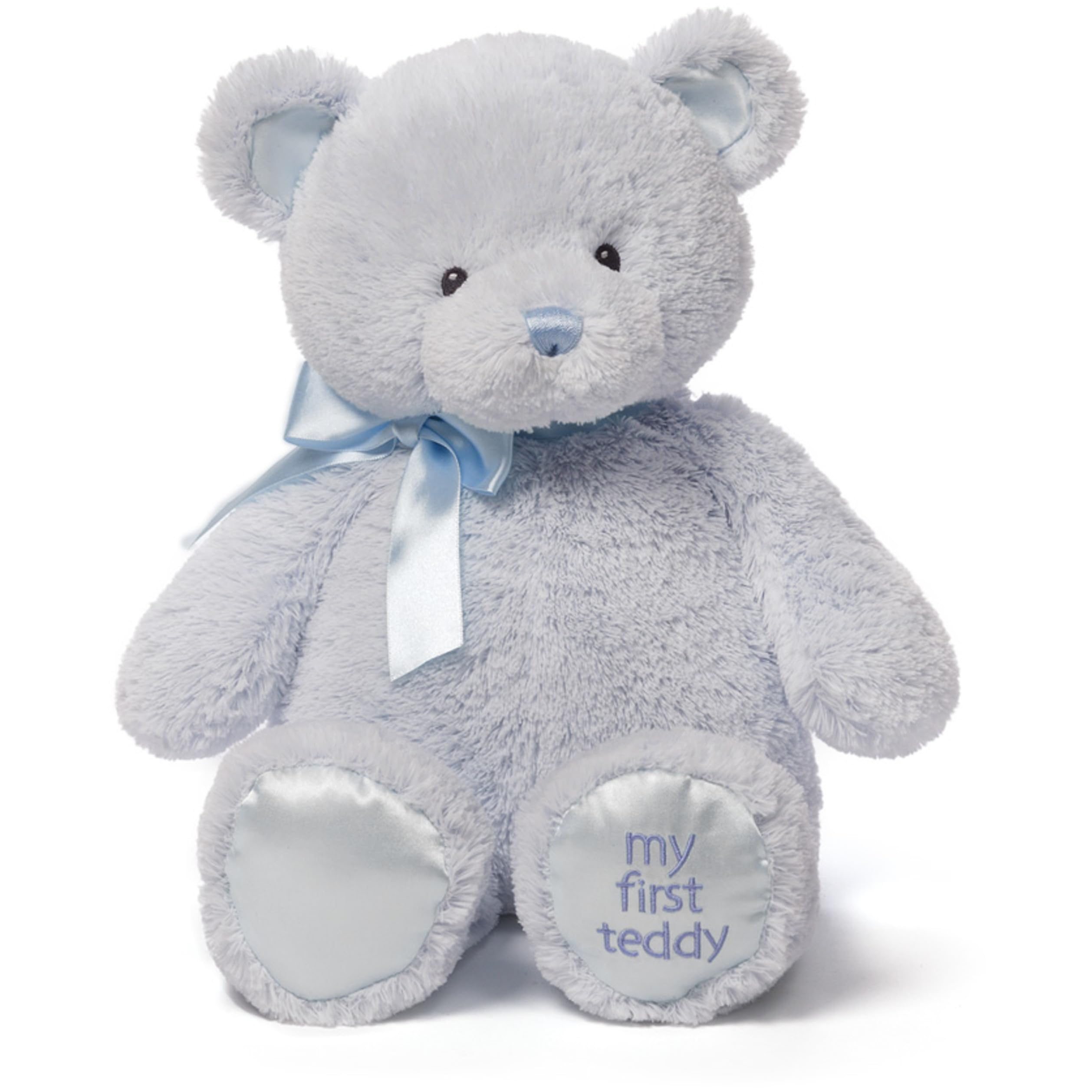 GUND Baby My First Teddy Bear, Ultra Soft Animal Plush Toy for Babies and Newborns, Blue, 18”