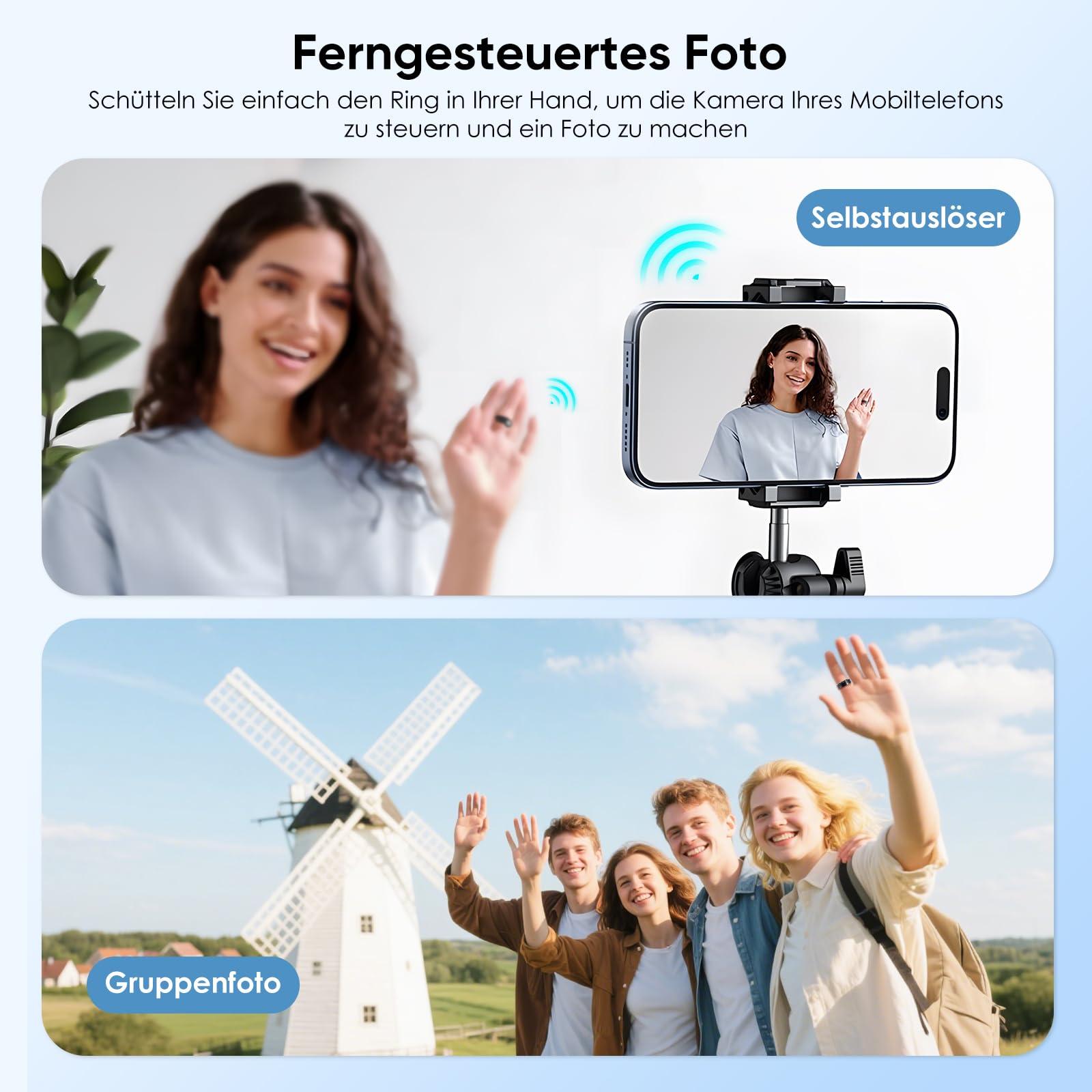 Anello intelligente per iOS/Android, anello fitness AI con cardiofrequenzimetro, misurazione della saturazione di ossigeno nel sangue, anello smart per Android iOS, impermeabile (taglia 11