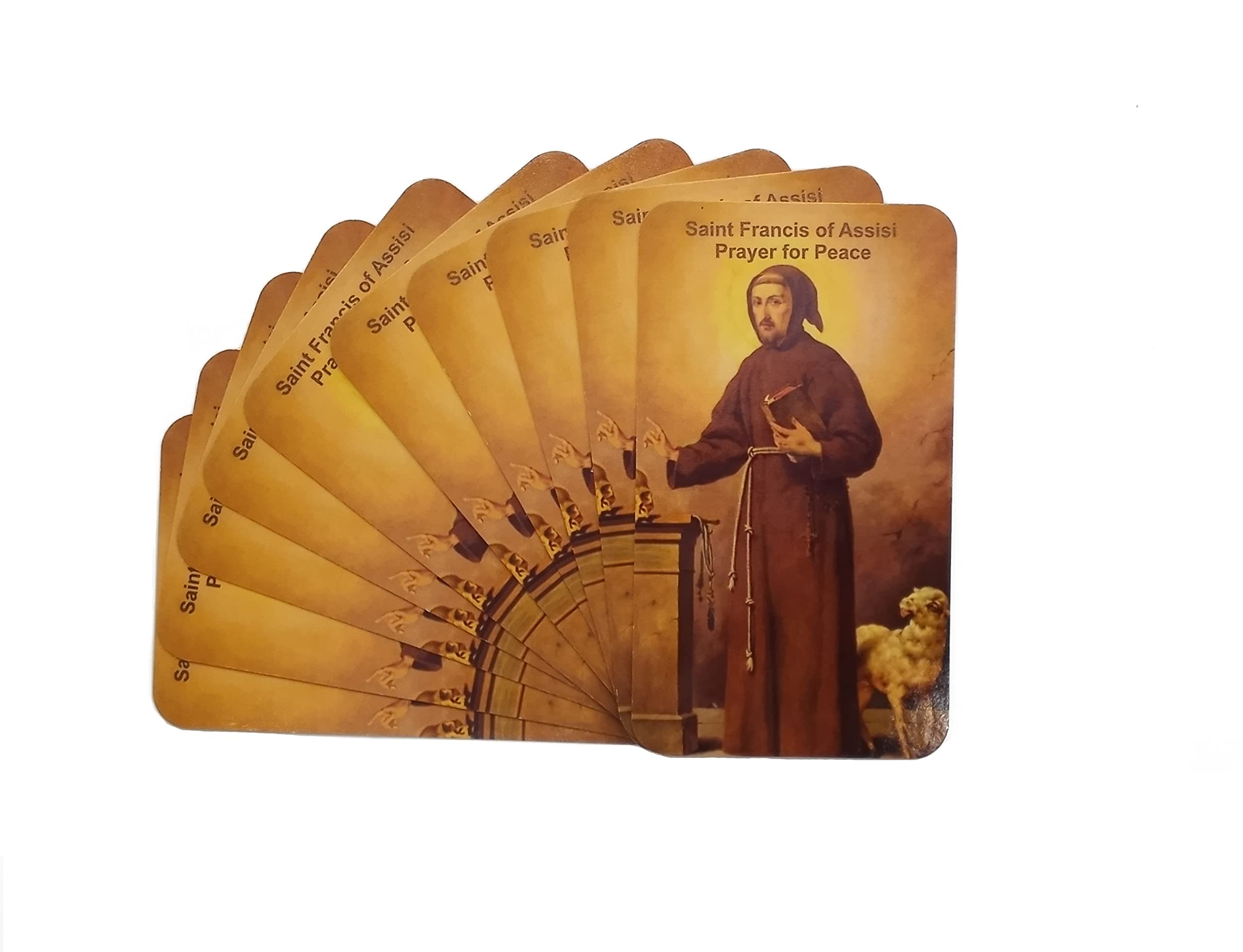 Westmon Works St Francis Prayer for Peace Holy Card Set, Pack of 10