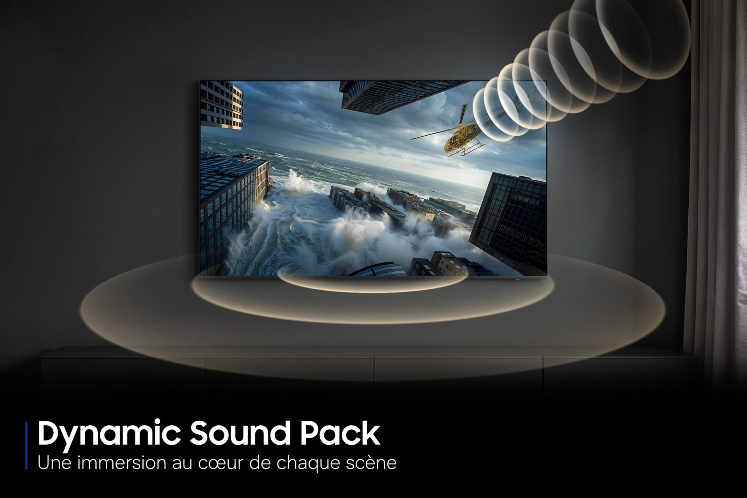 Samsung Smart TV 65 Pouces U8075H Crystal UHD 4K, PurColor, Upscaling 4K, Motion Xcelerator, Dynamic Sound Pack, Gaming Hub, Mode Football, Vision AI Companion [2026]