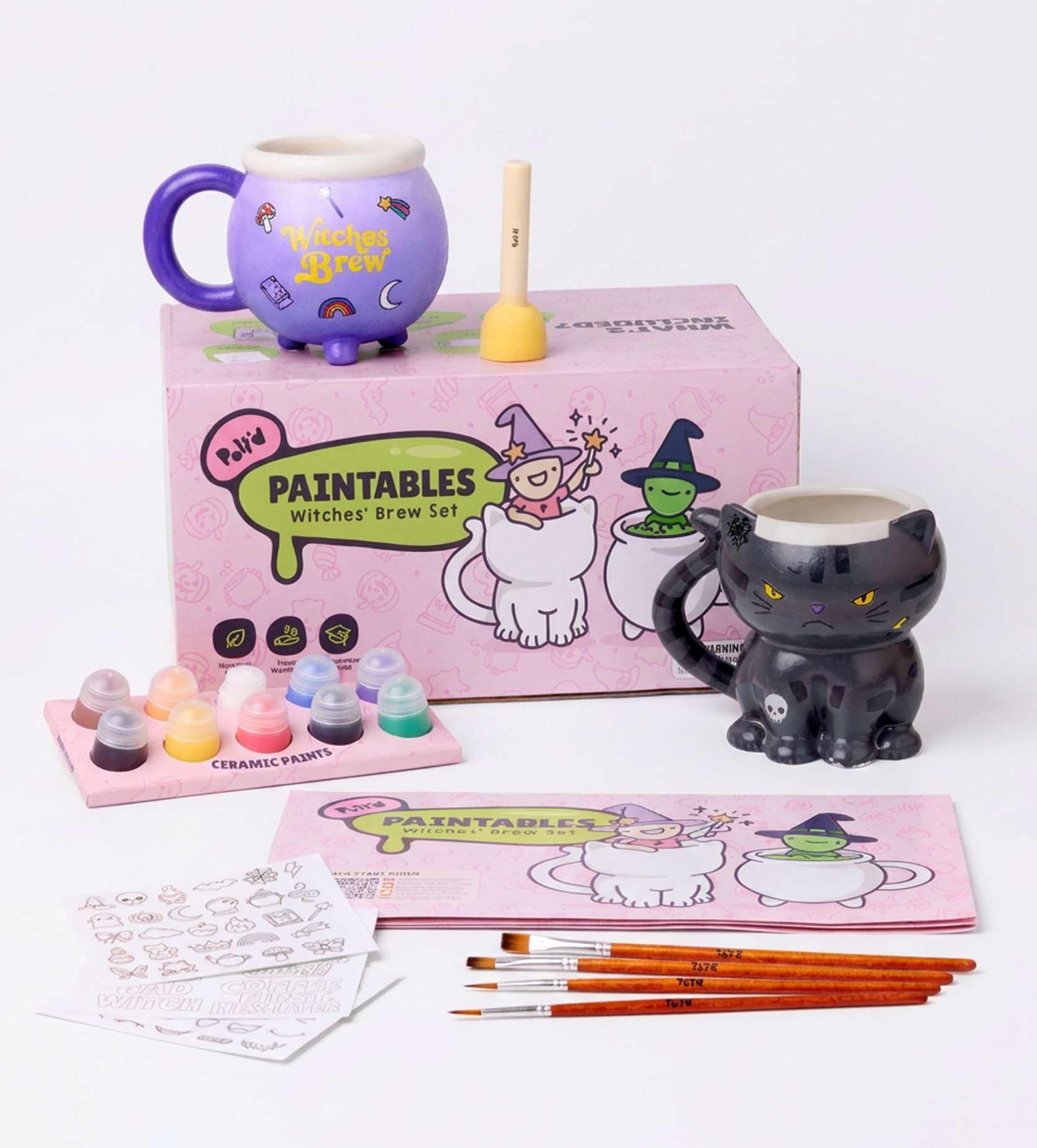 Pott’d Halloween Witches’ Brew Set, Pottery Painting Kit for Adults — image 1