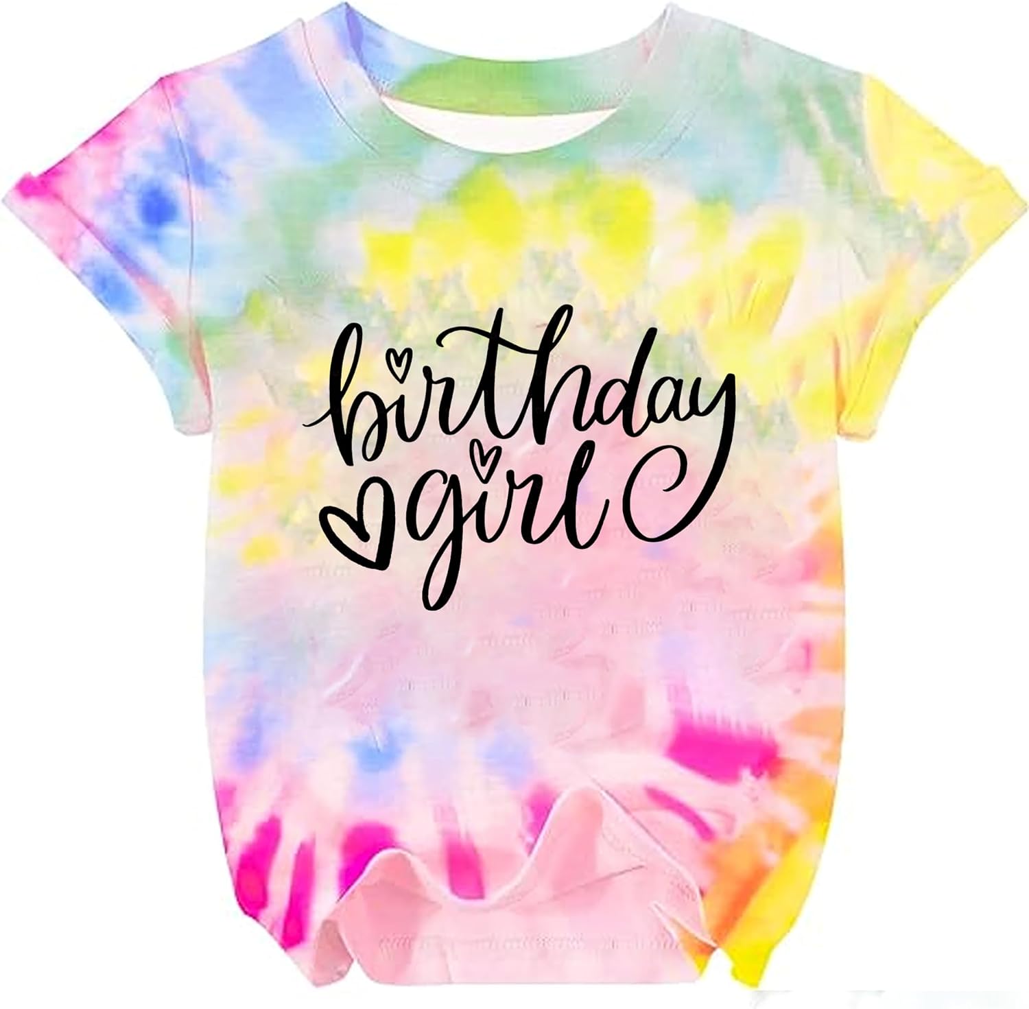 Birthday Shirt Girl Cute Birthday T-Shirt Girls Graphic Short Sleeve Tee Tops 4-14 Year