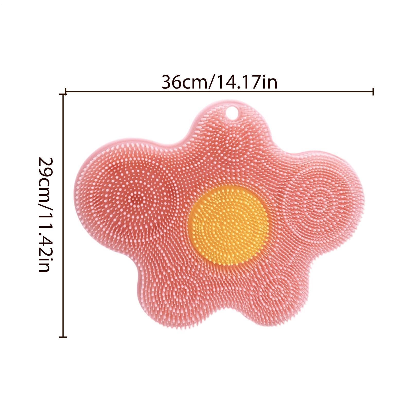 Scrubber Da Bagno In Silicone - Tappetino Per La Pulizia Dei Piedi Antiscivolo, Retro A | Strumento Per L'igiene Della Doccia Per Il Pavimento Del Bagno, La Parete, Le Donne, Il Relax Della Sp