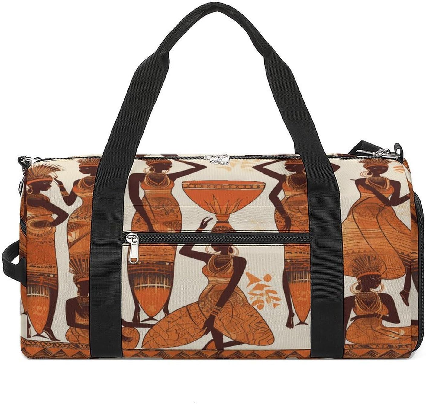 African Tribal Woman Gym Bag Duffle Bag Travel Bag