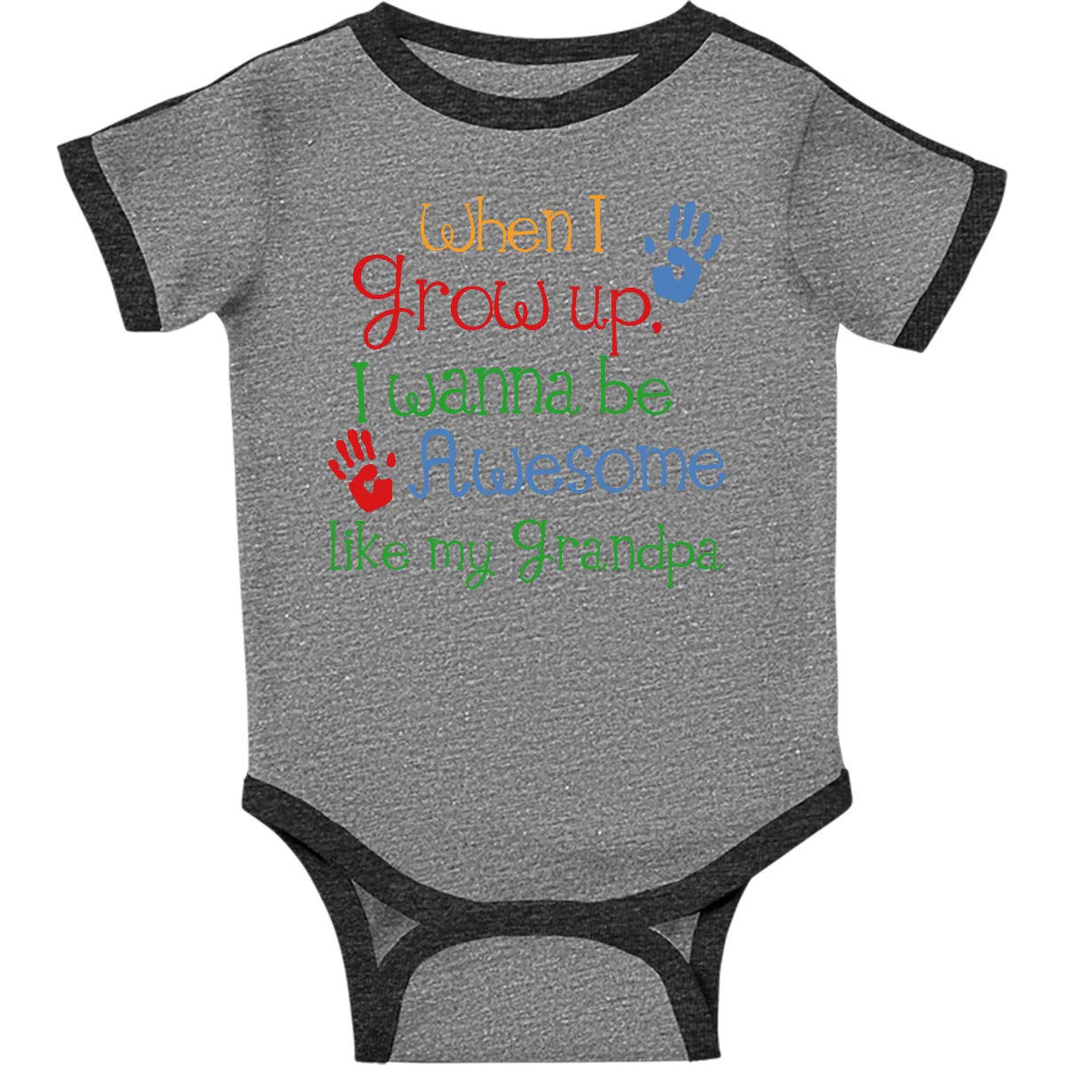 inktasticAwesome Like My Grandpa Baby Bodysuit