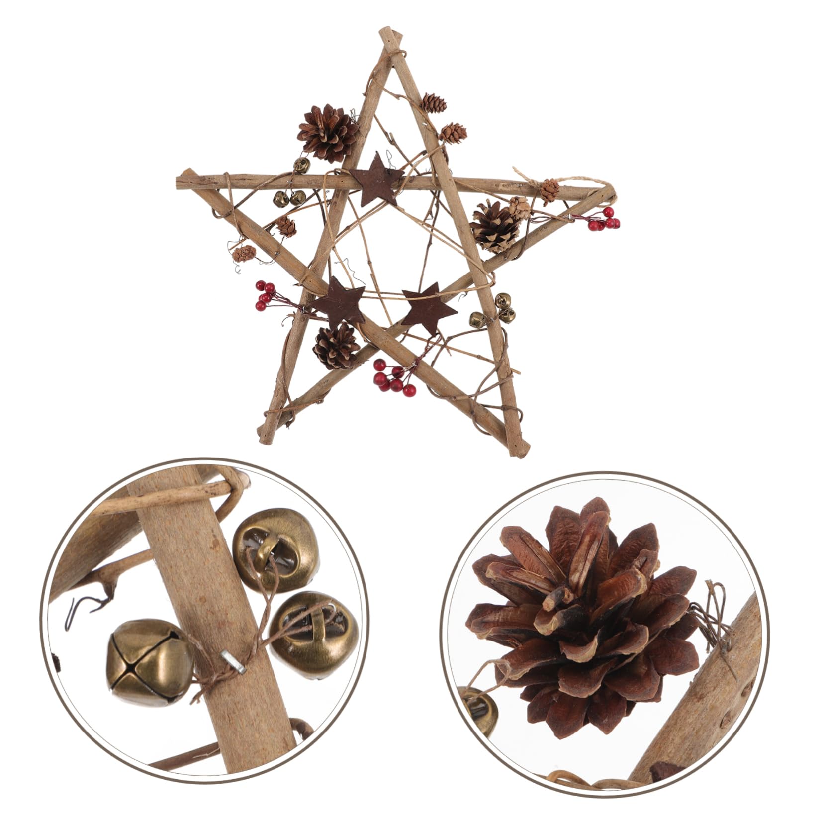 Decorazione Natalizia Forma Di Stella Addobbo Per Albero Di Natale Con Corda Per Appendere Accessorio Elegante Per Feste Di Natale e Decorazioni Casa e Giardino