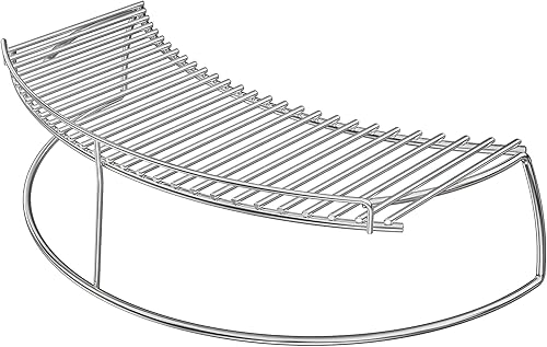 Solo el estante de cocción de calentamiento de fuego se adapta a parrillas de carbón como Weber, Char-Broil y parrillas de cerámica como grandes