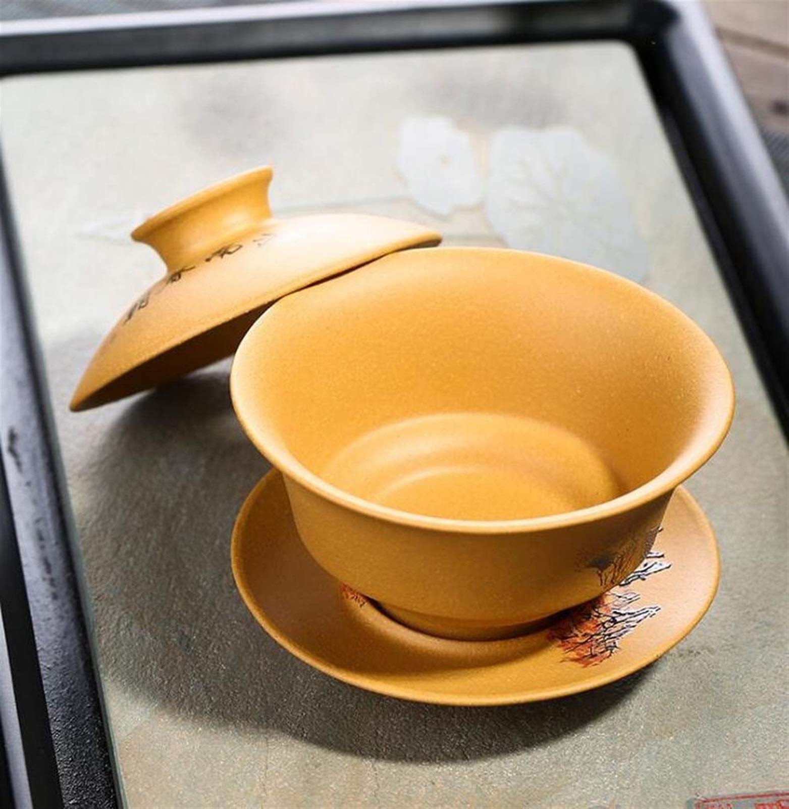 Zestaw do herbaty Chiński zestaw herbaty vintage ręcznie malowane ceramiczne zestaw herbaty yixing fioletowy piasek chiński porcelanowy kung fu zestaw herbaty miska Zestawy upominkowe do herbaty
