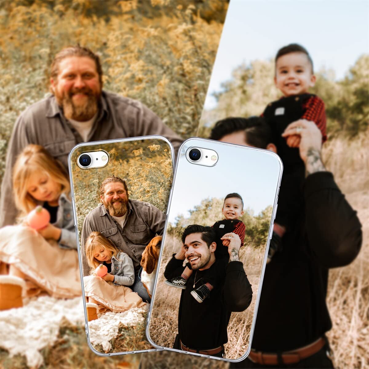 Yoedge 2 pezzi Cover per iPhone 8/7 / SE 2022 / SE 2020 4,7 -Custodia Farfalla per Telefono Trasparente Aesthetic Disegni Viola Farfallina, Custodie per Cellulare per iPhone SE 3 case Ragazza Donne