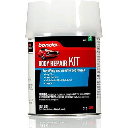 Bondo Body Repair Kit, 00312, Everything You Need to Get Started, 1 Kit