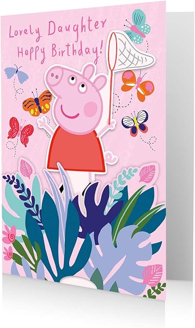 Daughter Birthday Card, Peppa Pig Daughter Birthday Card, Daughter Birthday Card Peppa Pig, Happy Birthday Card Daughter