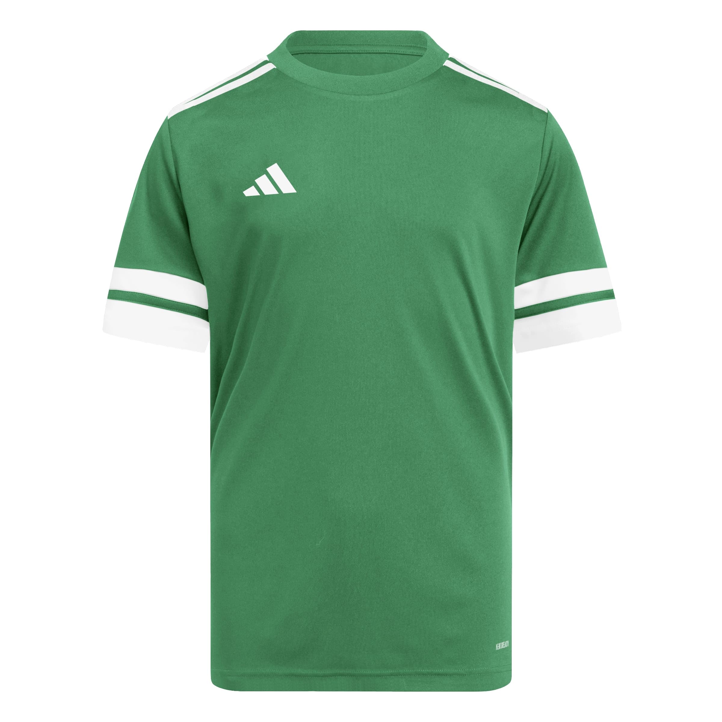 adidas Unisex Kids Squadra25 Jersey Short Sleeve Kids Shirt, Team Green/White, 13-14 Years