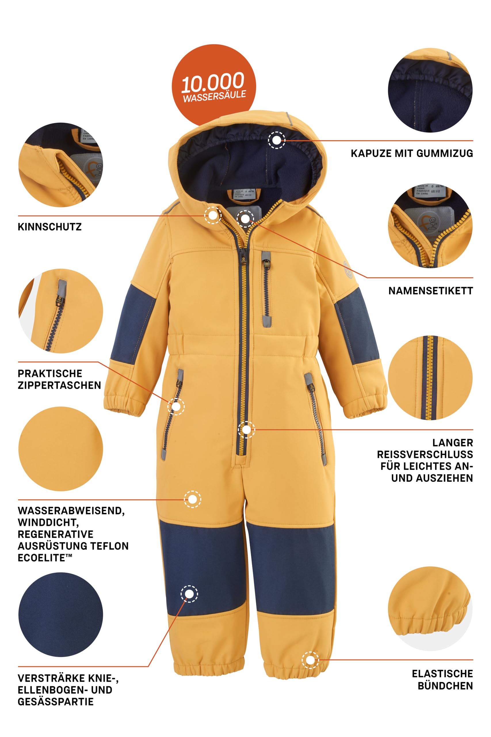 first instinct by killtec Kombinezon softshell z kapturem Uniseks - niemowlęta FIOW 35 MNS ONPC