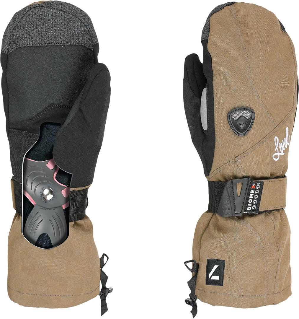 Manoplas de esquí Level Butterfly para mujer, guantes de nieve verde oliva de la colección 2024 4