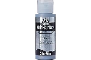 FolkArt Metallic Mirror Paint for Multiple Surfaces in Sterling Silver (2 oz)