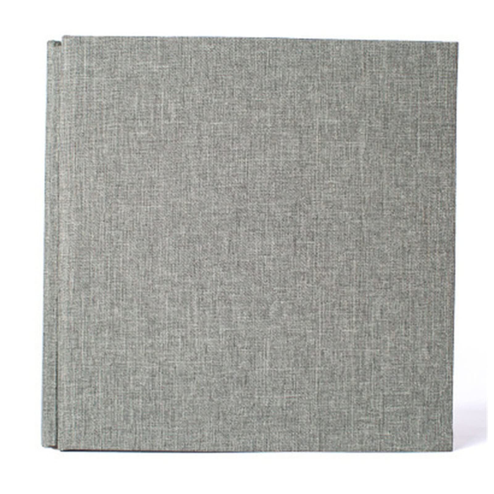 KAYLRE Album fotograficzny 40 cm, 20 stron, samoprzylepny album fotograficzny, DIY, album do scrapbookingu, rustykalny, lniany, okładka, spersonalizowany album na pamiątkę ślubną, album na zdjęcia 6 x
