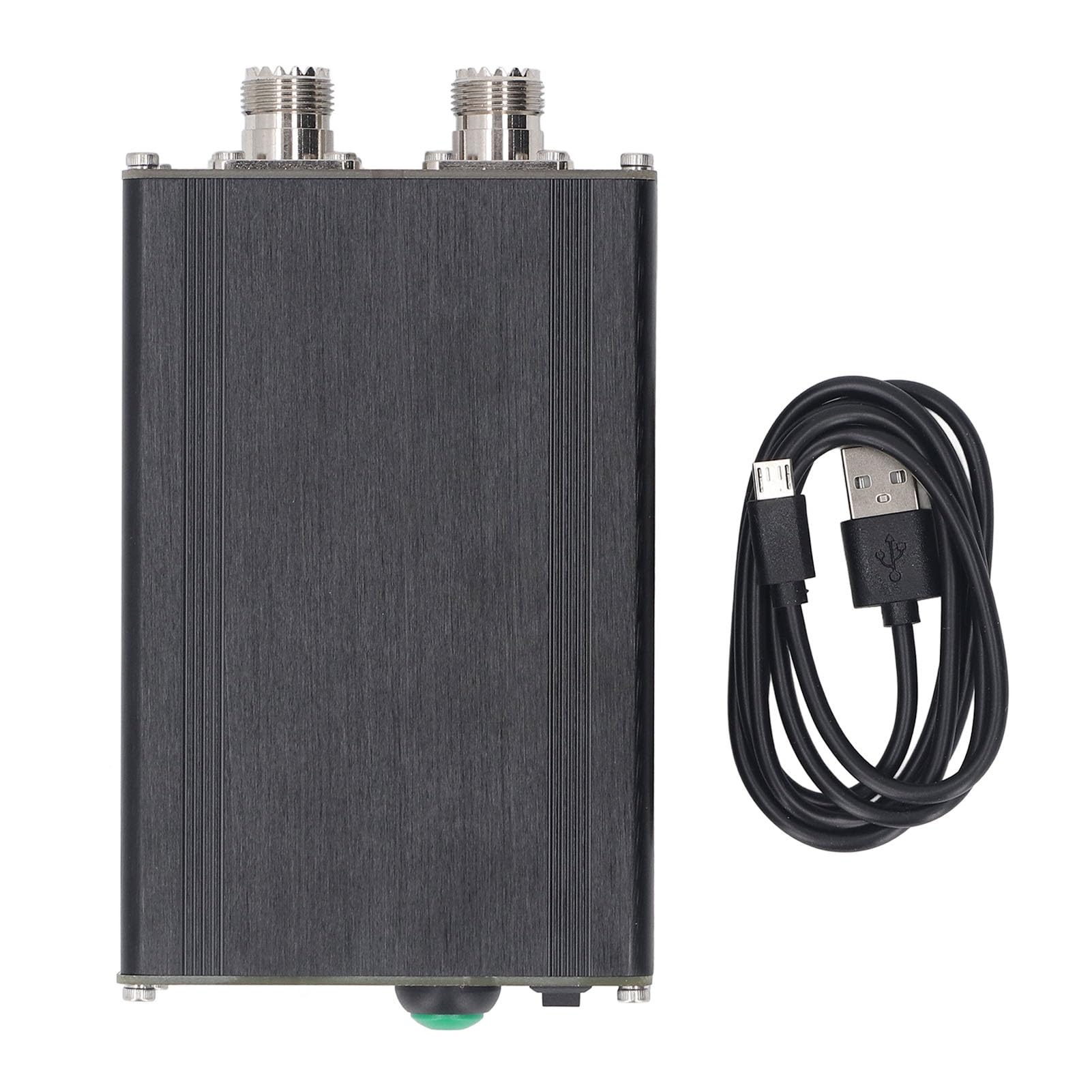 Sintonizzatore Automatico ATU 100 Pro+ per Antenna con Display 0,96 Pollici Ricarica USB Lega di Alluminio e Condensatore SMD per Apparecchiature Radio