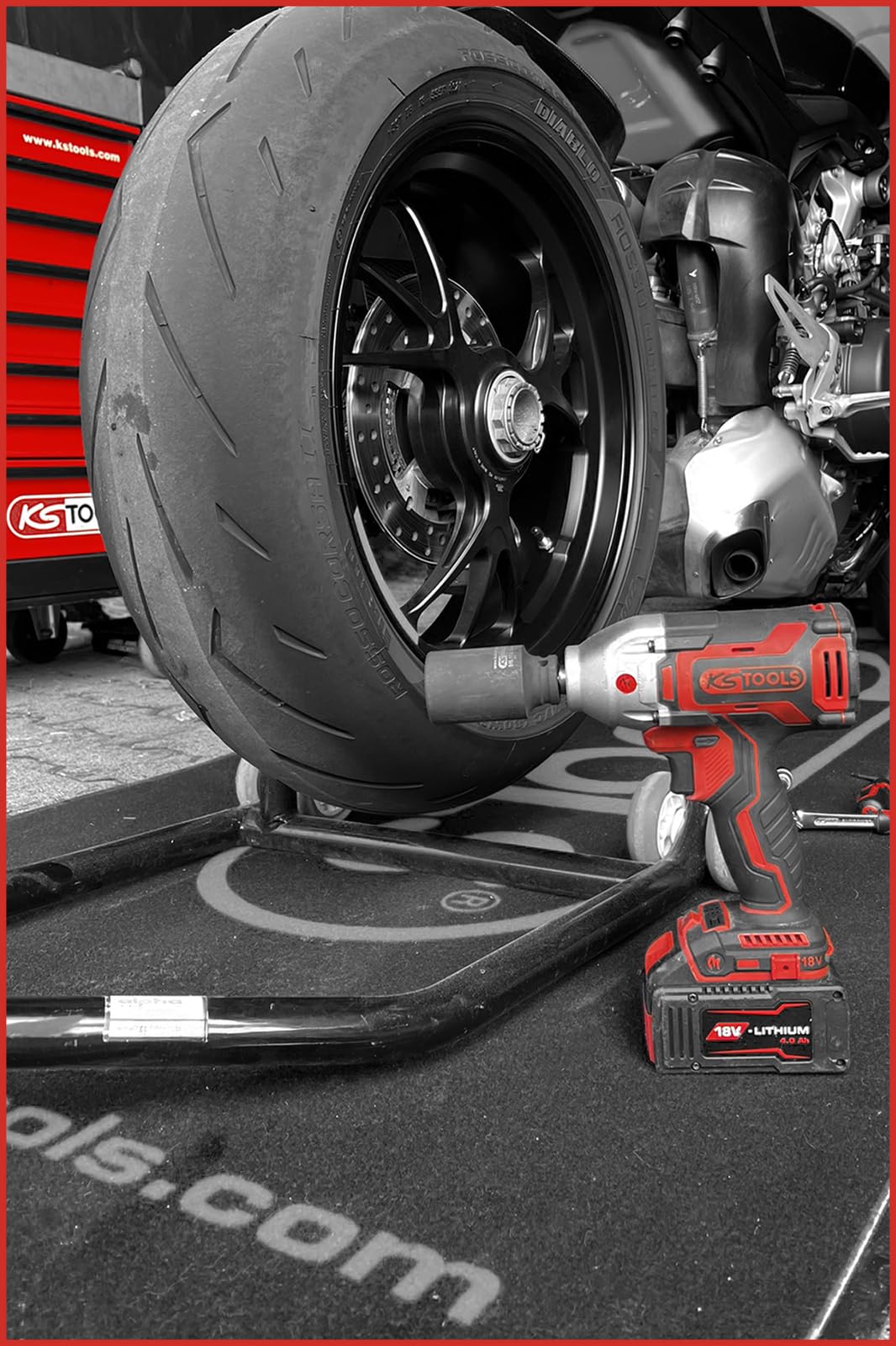 KS TOOLS eMONSTER Kit de visseuses à choc sans fil 1/2" Brushless - 9