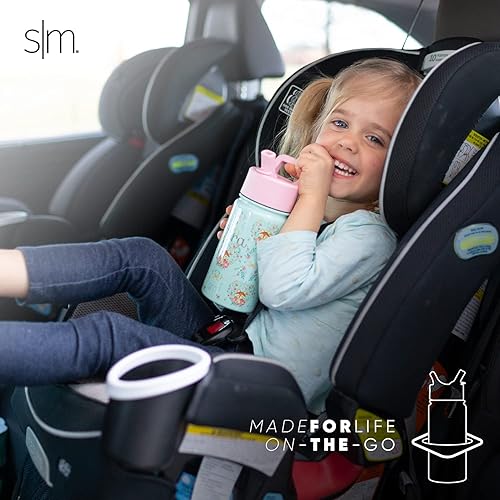 Miniatura 4 de Simple Modern - Rayo McQueen de Disney Pixar - Botella de agua para niños con tapa con pajilla, vaso de acero inoxidable aislado, reutilizable, para