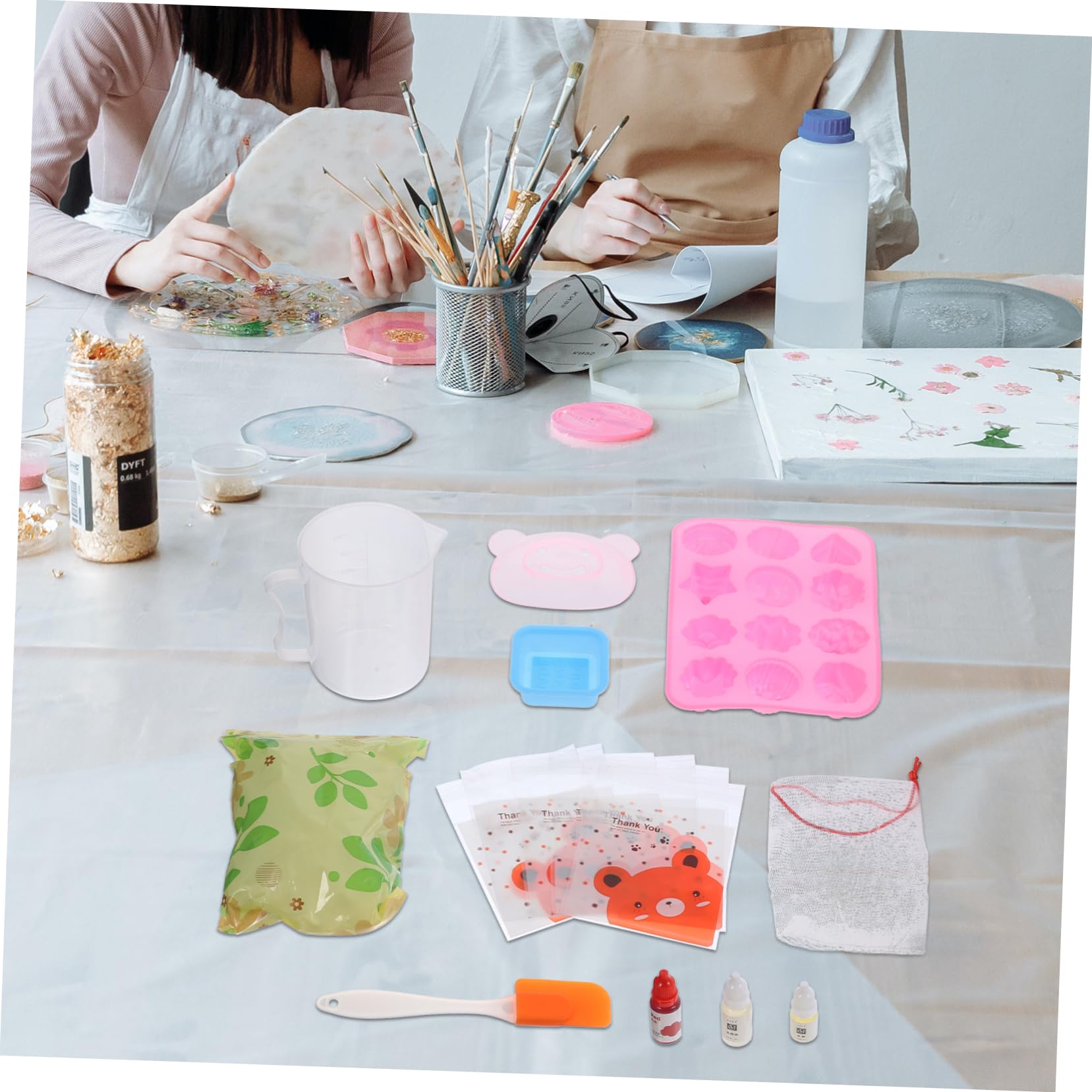 Kit Sapone Fai da Completo per Ragazzo Ragazza e Principianti | Materiali Plastico e Silicone, Base Sapone Colorante Essenza Strumenti Inclusi, per Soap Making e DIY Stile Casuale