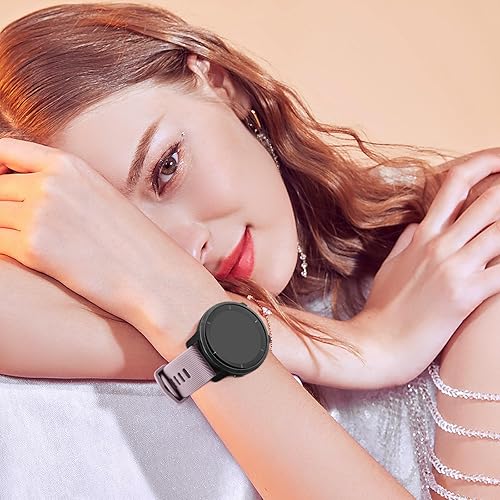 Miniatura 5 de Meliya Correa de reloj Garmin Venu 3 / Venu 2 / Vivoactive 4 para mujeres y hombres, correa de repuesto deportiva de silicona suave de 0.866