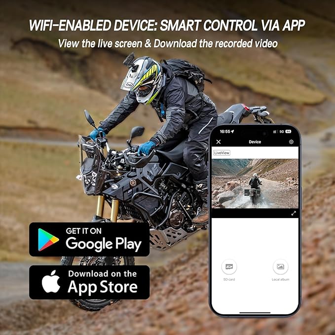 TNICER R3 Cámara Deportiva 1080P WiFi Impermeable miniatura 3