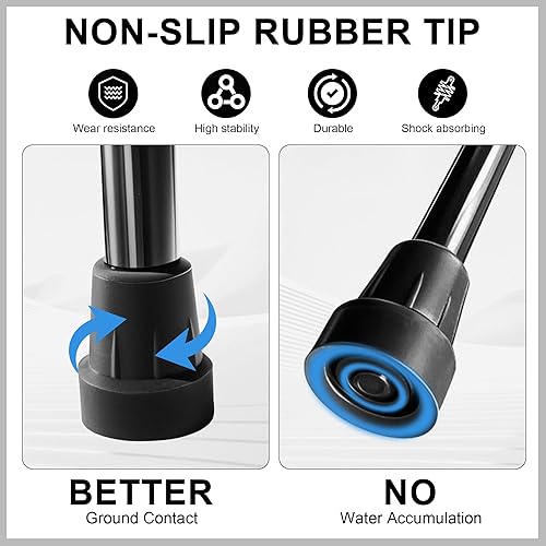 Miniatura 4 de SPRING SEAON Folding Cane for Men and Women– Lightweight, Adjustable Walking Stick with Comfortable Handle – Compact and Portable Collapsible Negro