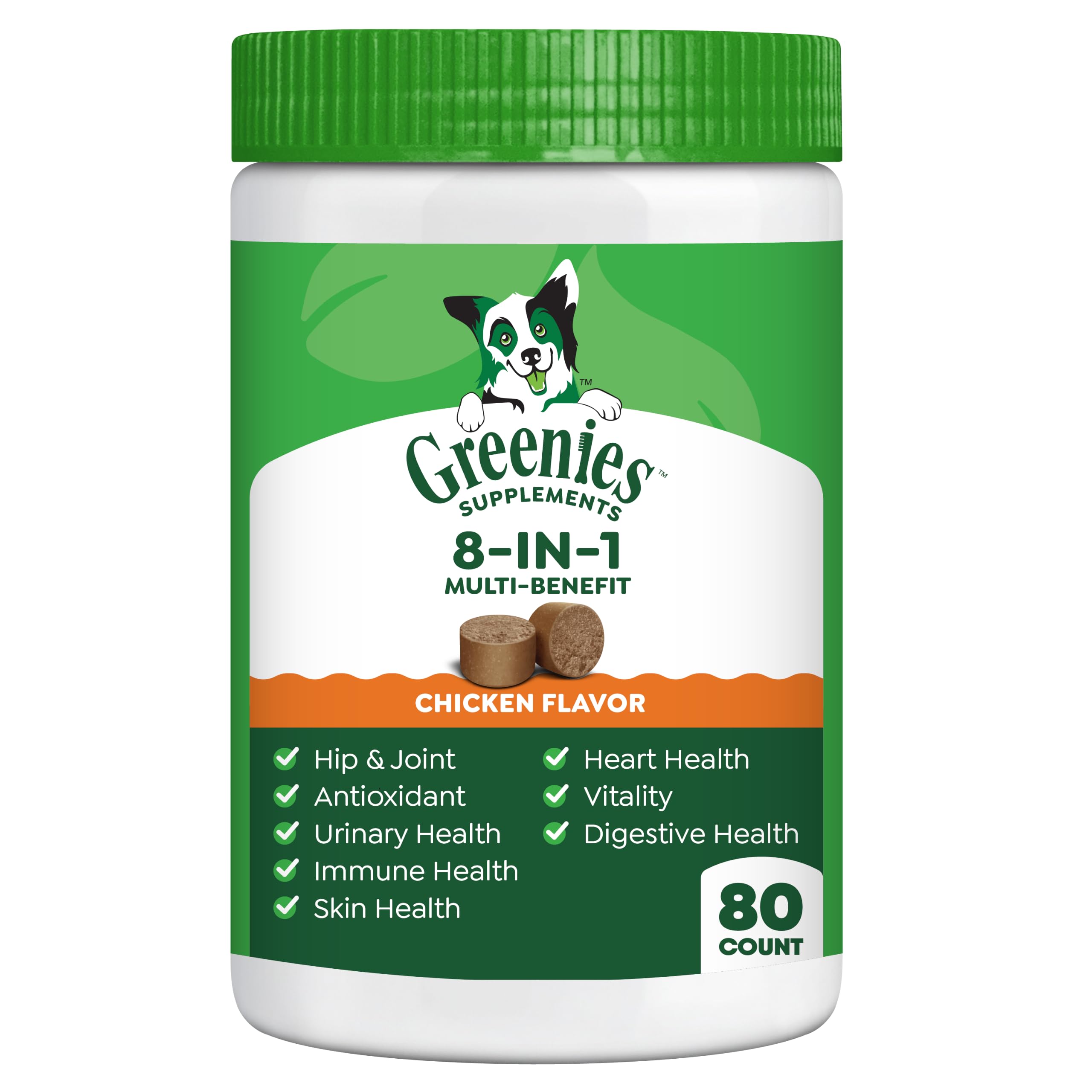 Greenies Supplements 8-in-1 Multi-Benefit Soft Dog Chews