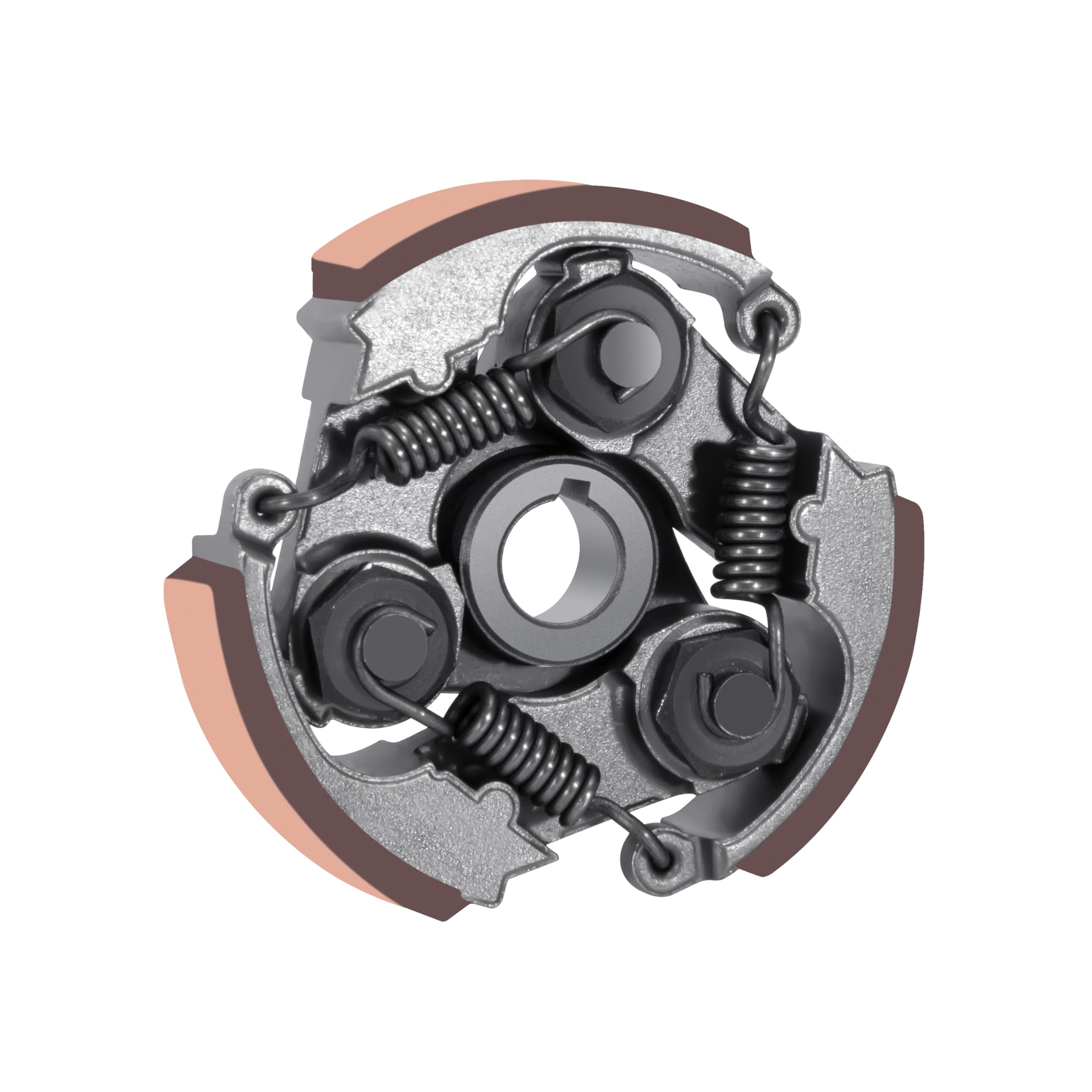 Tunejoy Pastiglia Frizione con 3 Molle Minimoto Frizione Ferro per 2 Tempi 43cc 47cc 49cc Mini Pocket Bike Dirt Pit Bike Crosser ATV con Scanalato Rosso
