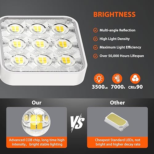 Miniatura 4 de WdtPro Luces solares con sensor de movimiento para exteriores, luces solares brillantes de 3500 lm para exteriores, panel de vidrio ajustable y